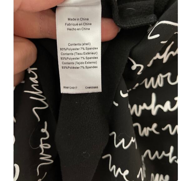 We Wore What Black & White Logo Scribbled‎ Oversized Cropped Sweatshirt Size XS - Picture 7 of 8